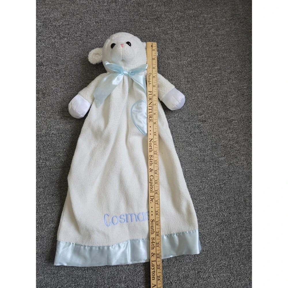 Komet Creations Lovie Babies Security Blanket Lovey Bear Embroidered Cosmas